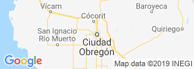 Ciudad Obregon map